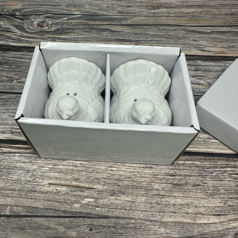 Ceramic white turkey salt and pepper shaker excellent condition NIB - Picture 5 of 5